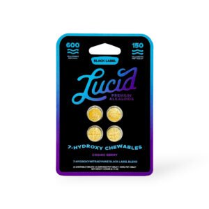 lucid black label 7 hydroxymitragynine cosmic berry chewable tablet 150mg 0 reviews