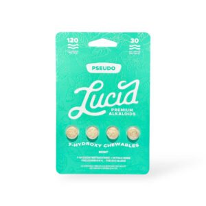 lucid pseudo 7 oh 30mg chewable tablets mint
